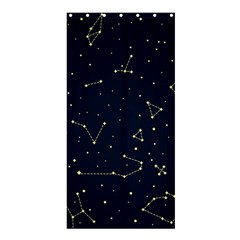 Star Zodiak Space Circle Sky Line Light Blue Yellow Shower Curtain 36  X 72  (stall)  by Mariart