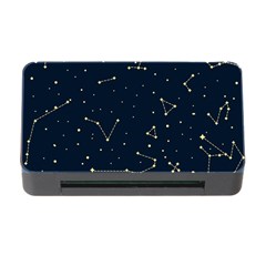 Star Zodiak Space Circle Sky Line Light Blue Yellow Memory Card Reader With Cf by Mariart