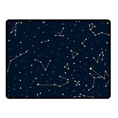 Star Zodiak Space Circle Sky Line Light Blue Yellow Double Sided Fleece Blanket (small)  by Mariart