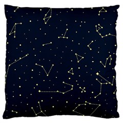 Star Zodiak Space Circle Sky Line Light Blue Yellow Large Flano Cushion Case (two Sides) by Mariart