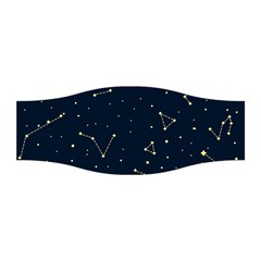 Star Zodiak Space Circle Sky Line Light Blue Yellow Stretchable Headband