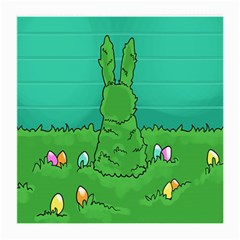 Rabbit Easter Green Blue Egg Medium Glasses Cloth by Mariart