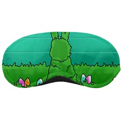 Rabbit Easter Green Blue Egg Sleeping Masks by Mariart