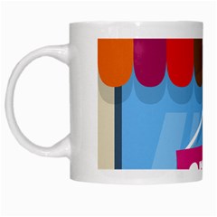 Store Open Color Rainbow Glass Orange Red Blue Brown Green Pink White Mugs by Mariart