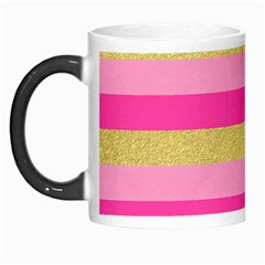 Pink Line Gold Red Horizontal Morph Mugs by Mariart