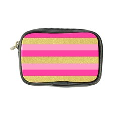 Pink Line Gold Red Horizontal Coin Purse by Mariart