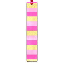 Pink Line Gold Red Horizontal Large Book Marks by Mariart