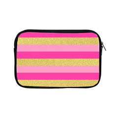 Pink Line Gold Red Horizontal Apple Ipad Mini Zipper Cases by Mariart