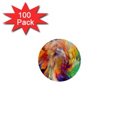 Rainbow Color Splash 1  Mini Buttons (100 Pack)  by Mariart