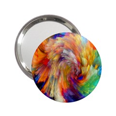 Rainbow Color Splash 2 25  Handbag Mirrors