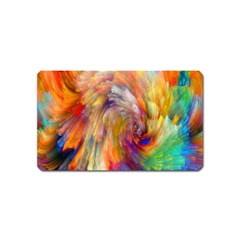 Rainbow Color Splash Magnet (name Card) by Mariart