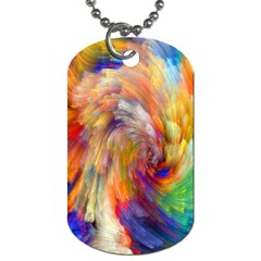 Rainbow Color Splash Dog Tag (two Sides) by Mariart