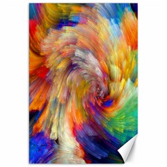 Rainbow Color Splash Canvas 20  X 30   by Mariart