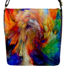 Rainbow Color Splash Flap Messenger Bag (s) by Mariart