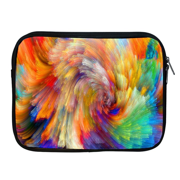 Rainbow Color Splash Apple iPad 2/3/4 Zipper Cases