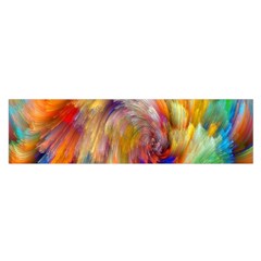 Rainbow Color Splash Satin Scarf (oblong) by Mariart