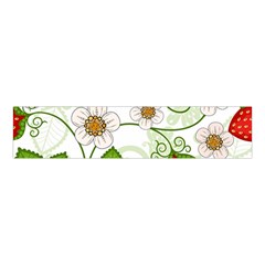 Strawberry Fruit Leaf Flower Floral Star Green Red White Velvet Scrunchie by Mariart