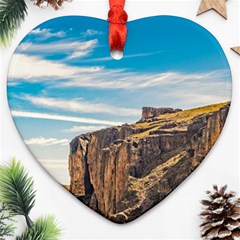 Rocky Mountains Patagonia Landscape   Santa Cruz   Argentina Ornament (heart) by dflcprints