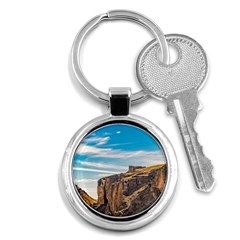 Rocky Mountains Patagonia Landscape   Santa Cruz   Argentina Key Chains (round)  by dflcprints