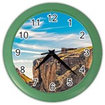 Rocky Mountains Patagonia Landscape   Santa Cruz   Argentina Color Wall Clocks Front