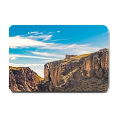 Rocky Mountains Patagonia Landscape   Santa Cruz   Argentina Small Doormat  by dflcprints