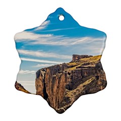 Rocky Mountains Patagonia Landscape   Santa Cruz   Argentina Ornament (snowflake) by dflcprints