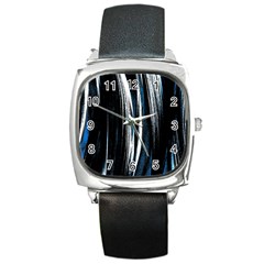 Abstraction Square Metal Watch