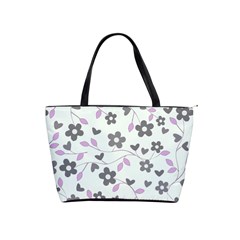 Floral Pattern Shoulder Handbags by Valentinaart