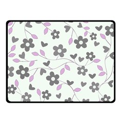 Floral Pattern Fleece Blanket (small) by Valentinaart