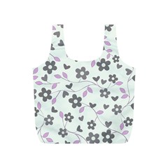 Floral Pattern Full Print Recycle Bags (s)  by Valentinaart