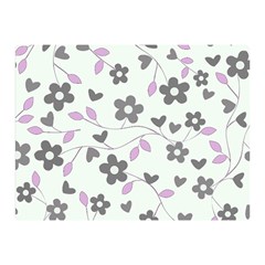 Floral Pattern Double Sided Flano Blanket (mini)  by Valentinaart