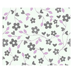 Floral Pattern Double Sided Flano Blanket (small)  by Valentinaart