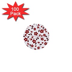 Floral Pattern 1  Mini Buttons (100 Pack)  by Valentinaart