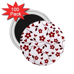 Floral Pattern 2 25  Magnets (100 Pack) 