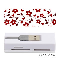 Floral Pattern Memory Card Reader (stick)  by Valentinaart