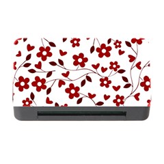 Floral Pattern Memory Card Reader With Cf by Valentinaart