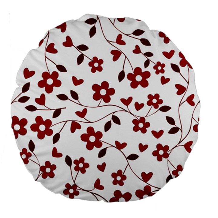 Floral pattern Large 18  Premium Round Cushions