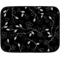 Floral Pattern Fleece Blanket (mini) by Valentinaart