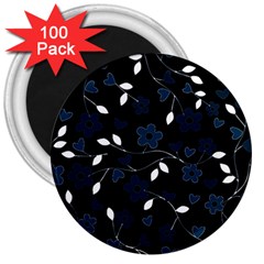 Floral pattern 3  Magnets (100 pack)