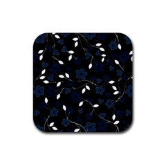 Floral pattern Rubber Coaster (Square) 