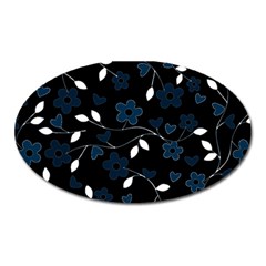 Floral pattern Oval Magnet