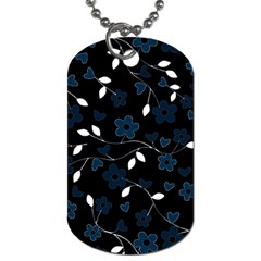 Floral pattern Dog Tag (Two Sides)