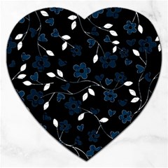 Floral Pattern Jigsaw Puzzle (heart) by Valentinaart