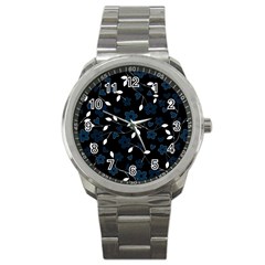 Floral pattern Sport Metal Watch