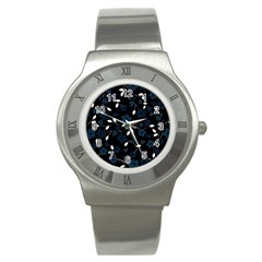 Floral pattern Stainless Steel Watch