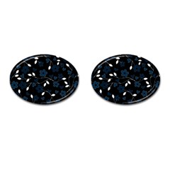 Floral pattern Cufflinks (Oval)