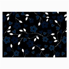 Floral pattern Large Glasses Cloth (2-Side)