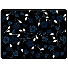 Floral pattern Fleece Blanket (Large) 