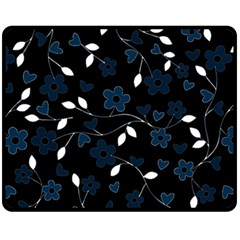 Floral pattern Fleece Blanket (Medium) 