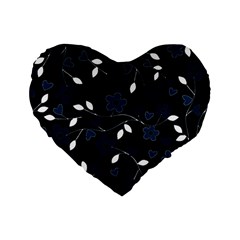 Floral pattern Standard 16  Premium Heart Shape Cushions